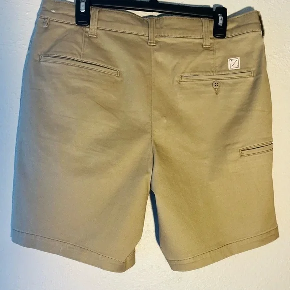 American Eagle Chino Shorts Men’s Size 33 Beige Tan Khaki Cotton Slim Fit NWT - Picture 2 of 7